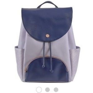 NWT Design Love Feast Navy/Lavender Backpack